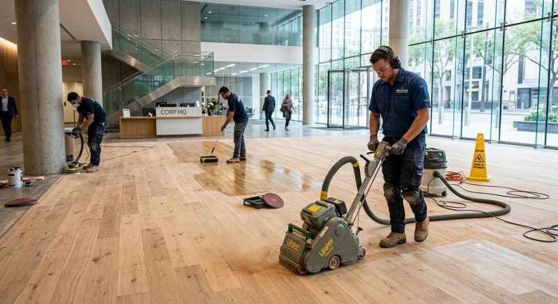 Our team working on Flooring Service projects in Sharon, MA
