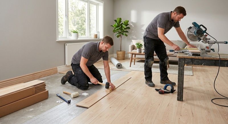 Laminate Floor Installation in Canton, MA
