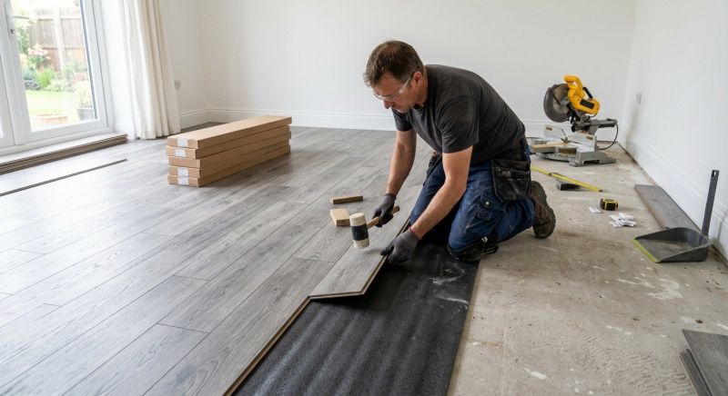 Laminate Floor Remodeling in Sharon, MA