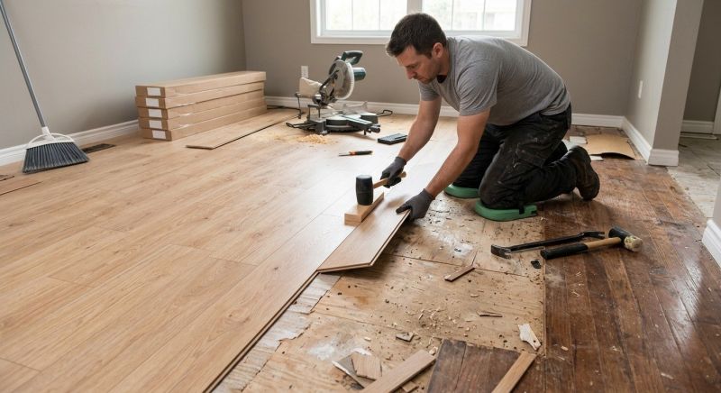 Laminate Floor Replacement in Lexington, MA