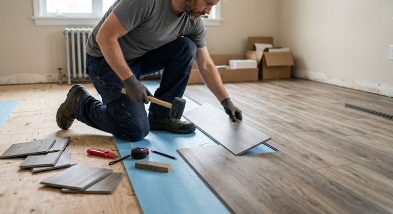 Linoleum Floor Installation in Hingham, MA