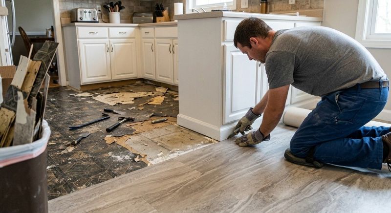 Linoleum Flooring Replacement in Sharon, MA
