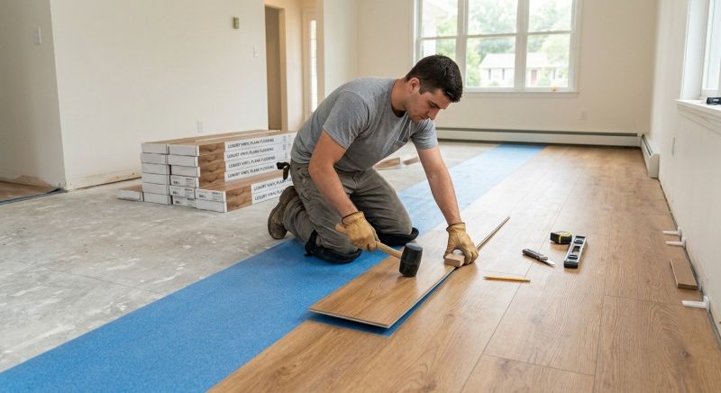 Luxury Vinyl Tile Installation in Blackstone, MA