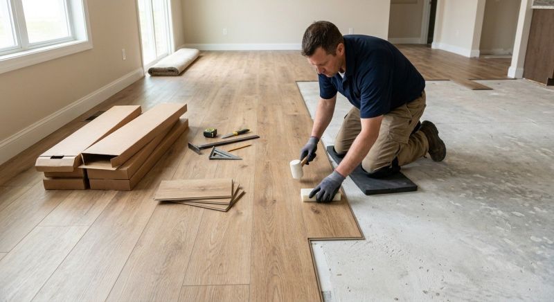 Luxury Vinyl Tile Installation in Brookline, MA
