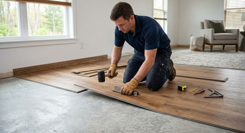 Luxury Vinyl Tile Installation in Jamaica Plain, MA