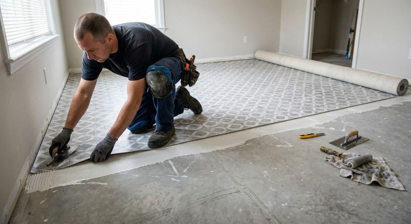 Sheet Flooring Installation in Hingham, MA