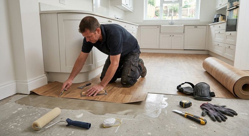 Sheet Linoleum Installation in Foxboro, MA
