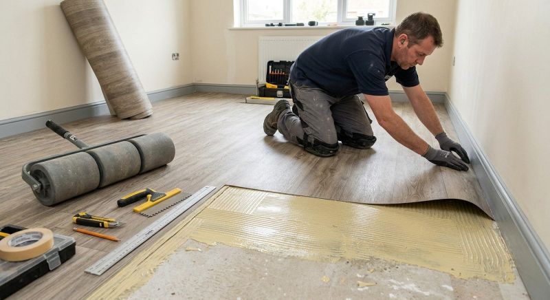 Sheet Vinyl Installation in Sharon, MA